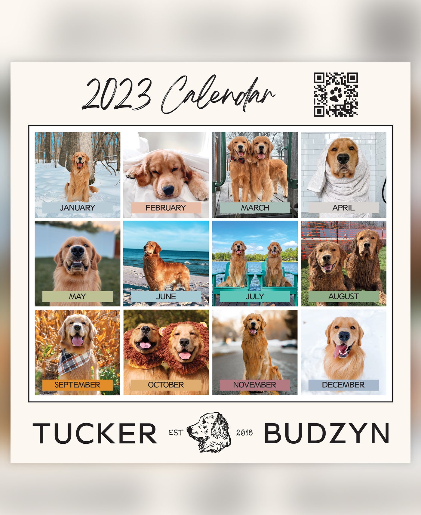 Tucker Budzyn 2023 Wall Calendar – TuckerBudzyn